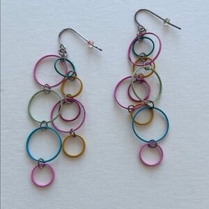 Claire's Multicolor Hoop Earrings